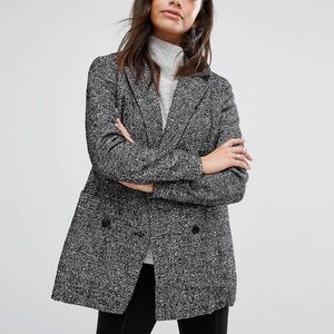 New Look - Wool Fleck Blazer Coat, US 4 / UK 8